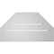 Ekena Millwork Octagonal Top Surface Mount PVC Gable Vent w/ 2"W x 1-1/2"P Brickmould Frame, 22"W x 12"H GVPOT22X1202SF - alternate 4